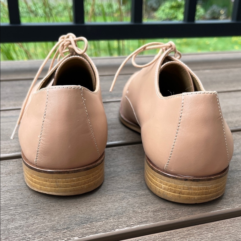 Everlane The Modern Oxford Blush Creme Leather Derby Shoes - Size 10.5 - Picture 9 of 16